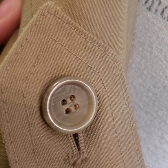 Hill & Archer 42R vintage preppy khaki tan mens lined wintet rain trench coat - Picture 5 of 12